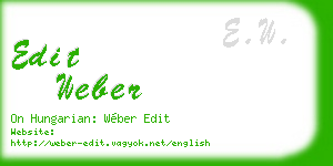 edit weber business card